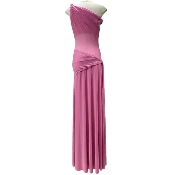Misha THE 'SISAL' MESH DRESS Orchid Pink L